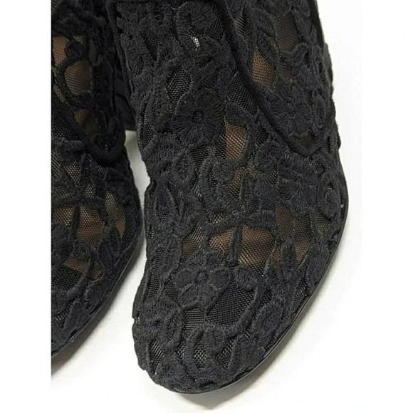 Laurence Dacade Women's Black Pete Mesh Crochet Ankle Boots Size 36 (MSRP $760) - Picture 4 of 12